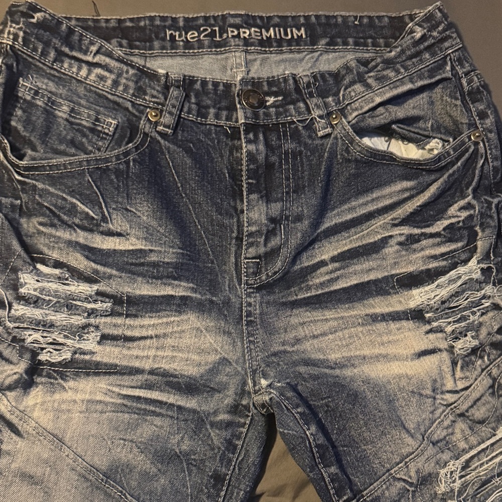 Rue21 Men's Skinny Jeans - Faded Blue
